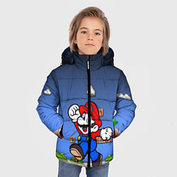 Куртка зимняя для мальчика Mario, цвет: 3D-черный — фото 2