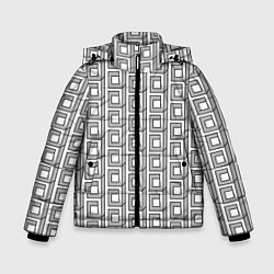 Куртка зимняя для мальчика Архитектура, цвет: 3D-черный
