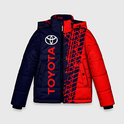 Куртка зимняя для мальчика TOYOTA ТОЙОТА, цвет: 3D-светло-серый