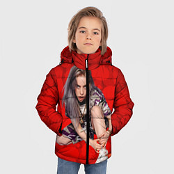 Куртка зимняя для мальчика Billie Eilish Билли Айлиш, цвет: 3D-черный — фото 2