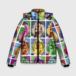 Куртка зимняя для мальчика Buzova pop-art, цвет: 3D-черный