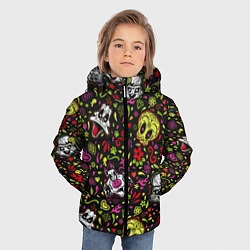 Куртка зимняя для мальчика Looney Tunes паттерн, цвет: 3D-светло-серый — фото 2