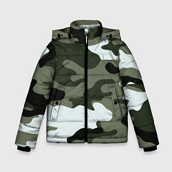 Куртка зимняя для мальчика Camouflage 2, цвет: 3D-черный