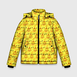 Куртка зимняя для мальчика Pikachu БОМБИНГ, цвет: 3D-черный