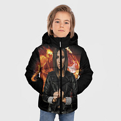 Куртка зимняя для мальчика Olga Buzova, цвет: 3D-черный — фото 2