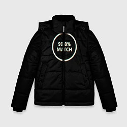 Куртка зимняя для мальчика ЧЕРНОЕ ЗЕРКАЛО ГЛЮК, цвет: 3D-черный