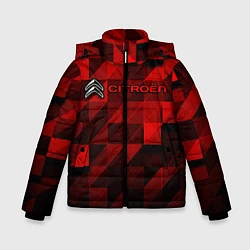 Куртка зимняя для мальчика CITROEN, цвет: 3D-черный