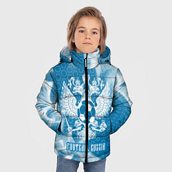 Куртка зимняя для мальчика FOOTBALL RUSSIA Футбол, цвет: 3D-светло-серый — фото 2