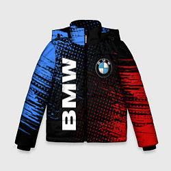 Куртка зимняя для мальчика BMW ТЕКСТУРА, цвет: 3D-черный