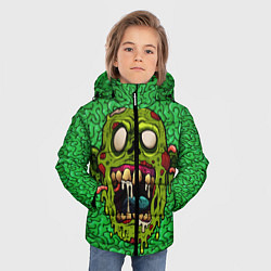 Куртка зимняя для мальчика Зомби, цвет: 3D-черный — фото 2
