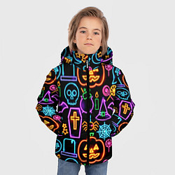 Куртка зимняя для мальчика Halloween, цвет: 3D-черный — фото 2