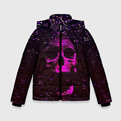 Куртка зимняя для мальчика Phonk Skull, цвет: 3D-черный