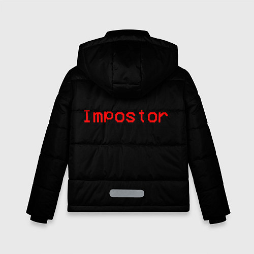 Зимняя куртка для мальчика Among Us IMPOSTOR / 3D-Красный – фото 2