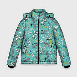 Куртка зимняя для мальчика Багз Банни, цвет: 3D-светло-серый