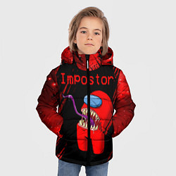 Куртка зимняя для мальчика AMONG US - MONSTER, цвет: 3D-черный — фото 2