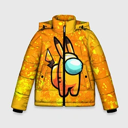 Куртка зимняя для мальчика AMONG US - Pikachu, цвет: 3D-красный