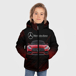 Куртка зимняя для мальчика Mercedes Benz AMG, цвет: 3D-черный — фото 2