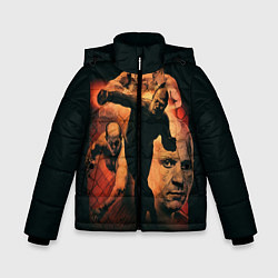 Куртка зимняя для мальчика Федор Емельяненко Император, цвет: 3D-светло-серый
