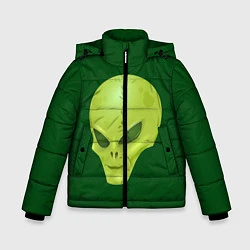 Куртка зимняя для мальчика Пришелец, цвет: 3D-черный