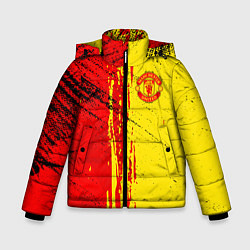 Куртка зимняя для мальчика Manchester United Дьяволы, цвет: 3D-черный