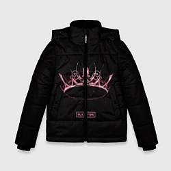 Куртка зимняя для мальчика BLACKPINK- The Album, цвет: 3D-светло-серый