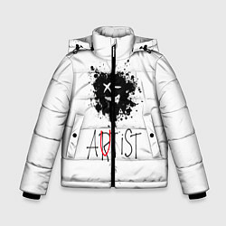 Куртка зимняя для мальчика Артист, цвет: 3D-черный