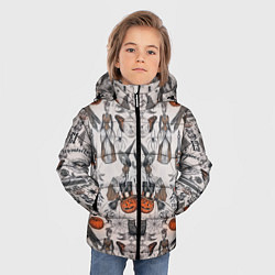 Куртка зимняя для мальчика HALLOWEEN, цвет: 3D-черный — фото 2