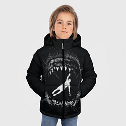 Куртка зимняя для мальчика Челюсти JAWS, цвет: 3D-черный — фото 2