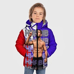 Куртка зимняя для мальчика Хабиб Нурмагомедов Орёл, цвет: 3D-светло-серый — фото 2