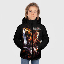 Куртка зимняя для мальчика Атака на титанов, цвет: 3D-светло-серый — фото 2