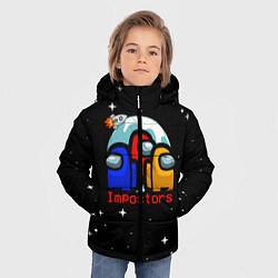 Куртка зимняя для мальчика Among us IMPOSTORS, цвет: 3D-черный — фото 2