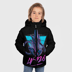 Куртка зимняя для мальчика Чужой 426, цвет: 3D-черный — фото 2