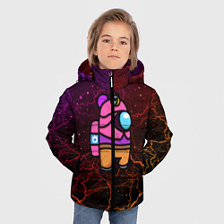 Куртка зимняя для мальчика Among Us x Brawl Stars, цвет: 3D-черный — фото 2