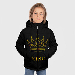 Куртка зимняя для мальчика KING, цвет: 3D-черный — фото 2