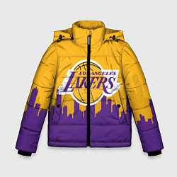 Куртка зимняя для мальчика LOS ANGELES LAKERS, цвет: 3D-черный