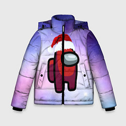 Куртка зимняя для мальчика Новогодний Among us, цвет: 3D-светло-серый