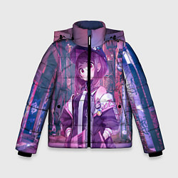 Куртка зимняя для мальчика Урарака Очако, цвет: 3D-черный