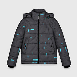 Куртка зимняя для мальчика Супер броня Тёмная, цвет: 3D-черный