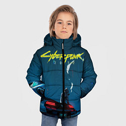 Куртка зимняя для мальчика КИБЕРПАНК 2077, цвет: 3D-красный — фото 2