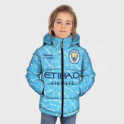 Куртка зимняя для мальчика MAN CITY домашняя сезон 2021, цвет: 3D-светло-серый — фото 2