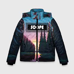 Куртка зимняя для мальчика SCOPE, цвет: 3D-черный