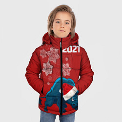 Куртка зимняя для мальчика Бык 2021, цвет: 3D-черный — фото 2