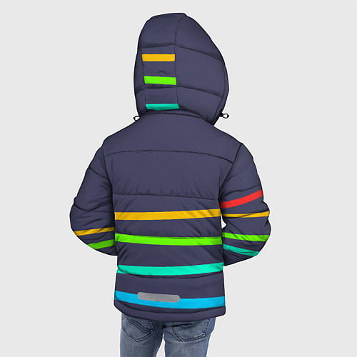 Зимняя куртка для мальчика В небо / 3D-Светло-серый – фото 4