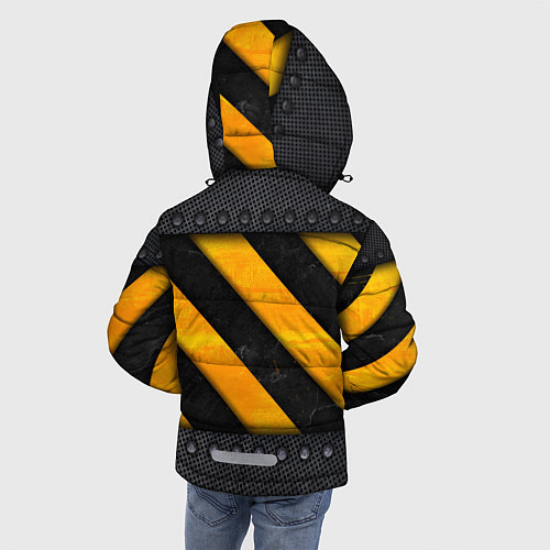Зимняя куртка для мальчика Металлическая преграда / 3D-Светло-серый – фото 4