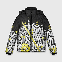 Куртка зимняя для мальчика GRAFFITY, цвет: 3D-черный