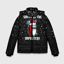 Куртка зимняя для мальчика Among Us New Year, цвет: 3D-черный
