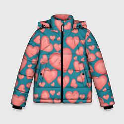Куртка зимняя для мальчика Любовь, цвет: 3D-светло-серый