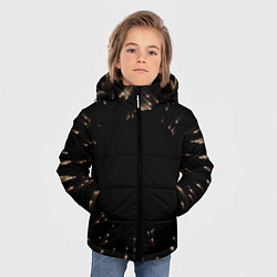 Куртка зимняя для мальчика Частицы, цвет: 3D-черный — фото 2