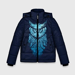 Зимняя куртка для мальчика Сова в деревьях