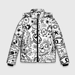Куртка зимняя для мальчика AMONG US, цвет: 3D-светло-серый